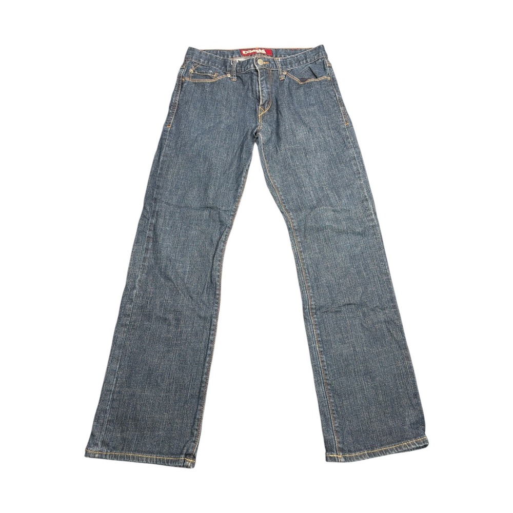 Express Jeans Rocco Slim Fit Low Rise Straight Leg Blue Denim Mens W30 L30